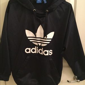 Adidas Navy Blue Sleek Hoodie